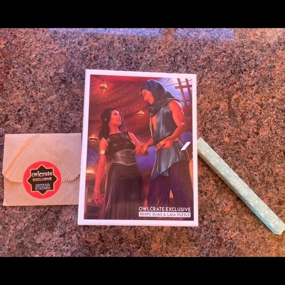 Owlcrate puzzle, rolling pin, and ornament - Picture 2 of 3